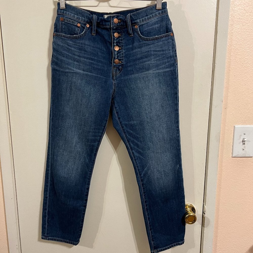 Madewell The Perfect Vintage Jean: Comfort Stretch Edition Size 29 Dark Wash